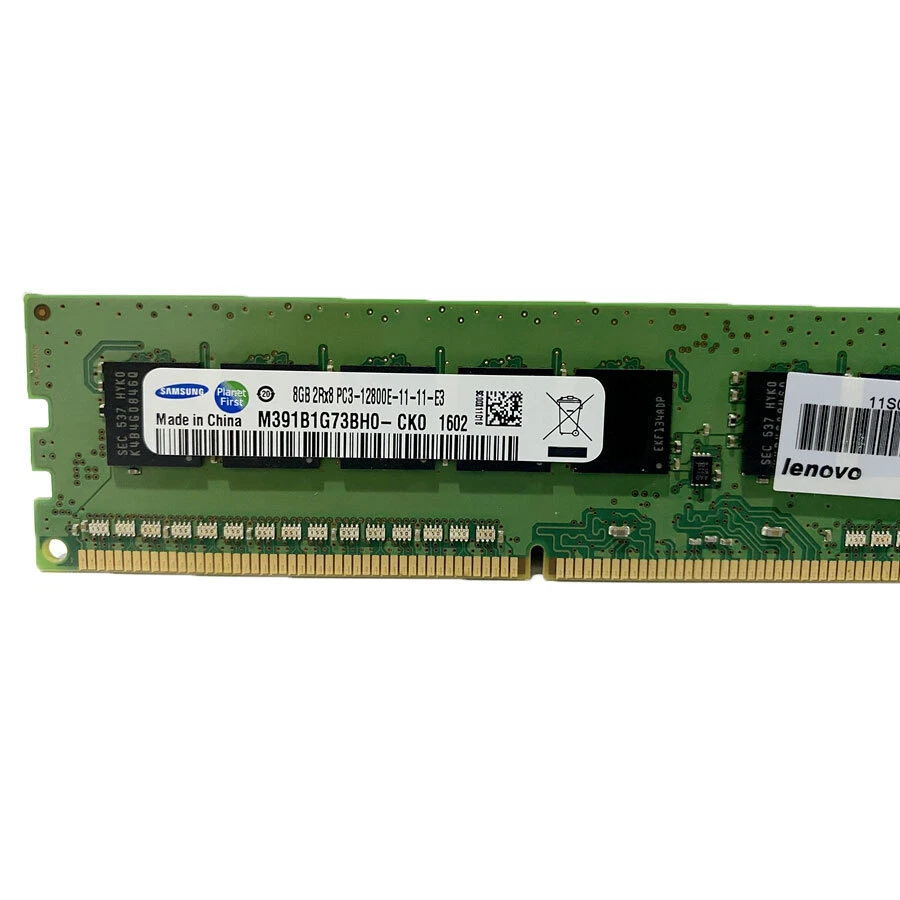 DDR3 32GB 4x8GB PC3-12800E 1600MHz ECC Unbuffered UDIMM 1.5V RAM für Workstation - Bild 4 von 4