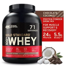 Optimum Nutrition Gold Standard 100% Whey Protein Powder, Chocolate Coconut, 5lb