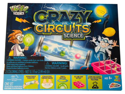 CRAZY CIRCUITS NEW SCIENCE SET GRAFIX HUMAN ENERGY ICE CUBE BATTERY ELECTRICITY