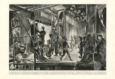 Marionettentheater Teatro dei Piccoli Italien XL Kunstdruck 1927 Puppenspieler