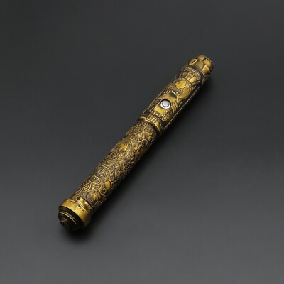Mortis Vault Golden Knight Pixel Lightsaber. From The Knights Series SN-V4 PIXEL