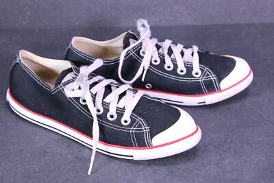 Converse Sneaker Chucks All Star OX spitz Gr. 37,5 schwarz weiß Canvas  SH362