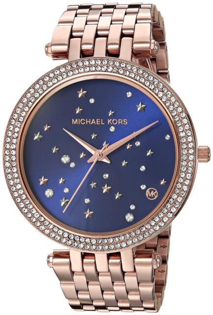 Michael Kors MK3728 Black/Blue Women's 