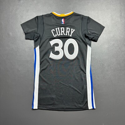 100% Authentic Stephen Curry Adidas Warriors Slate Sleeve Jersey