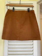 Vintage 90s Y2K Express Suede Mini Skirt Size 3/4