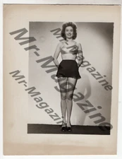 Brunette Lingerie Model 3"x4" Photo Vintage Sexy Cheesecake Risqué Pinup QO-43