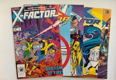 X-Factor Marvel Comics Lot of 5 # s 1,15,19,40,62 (1986)-Key Issues-High Grade