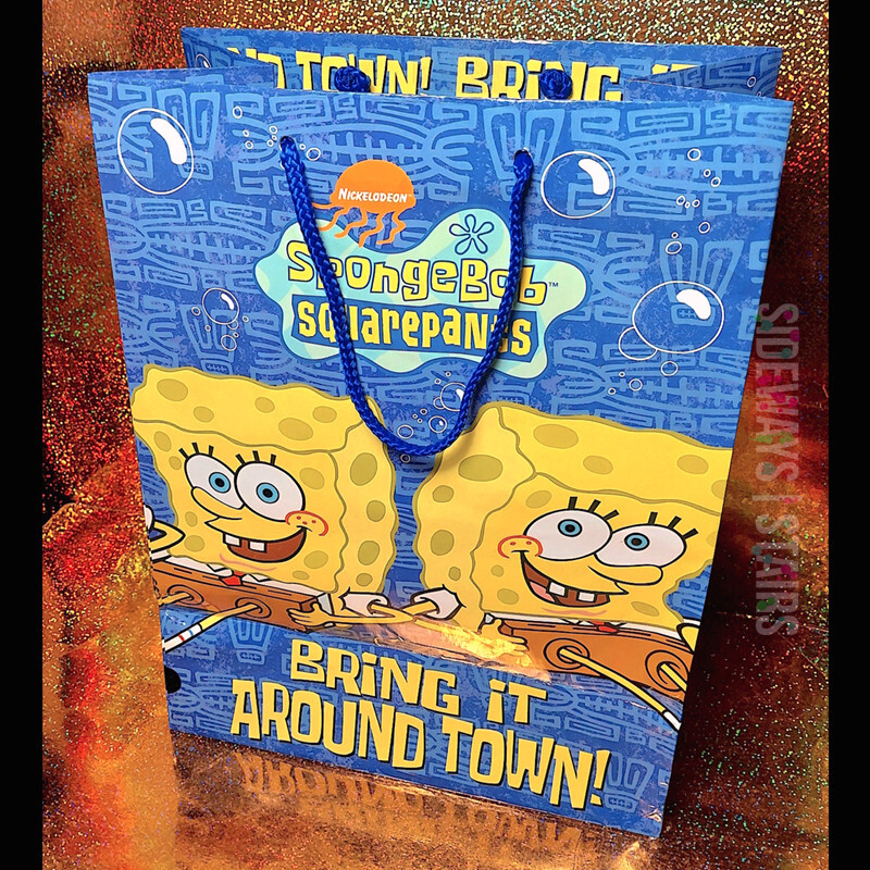 2001 SPONGEBOB SQUAREPANTS GIFT BAG Bring It Around Town bubble