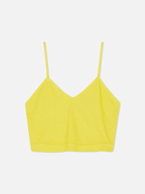 Yellow crop cheap vest
