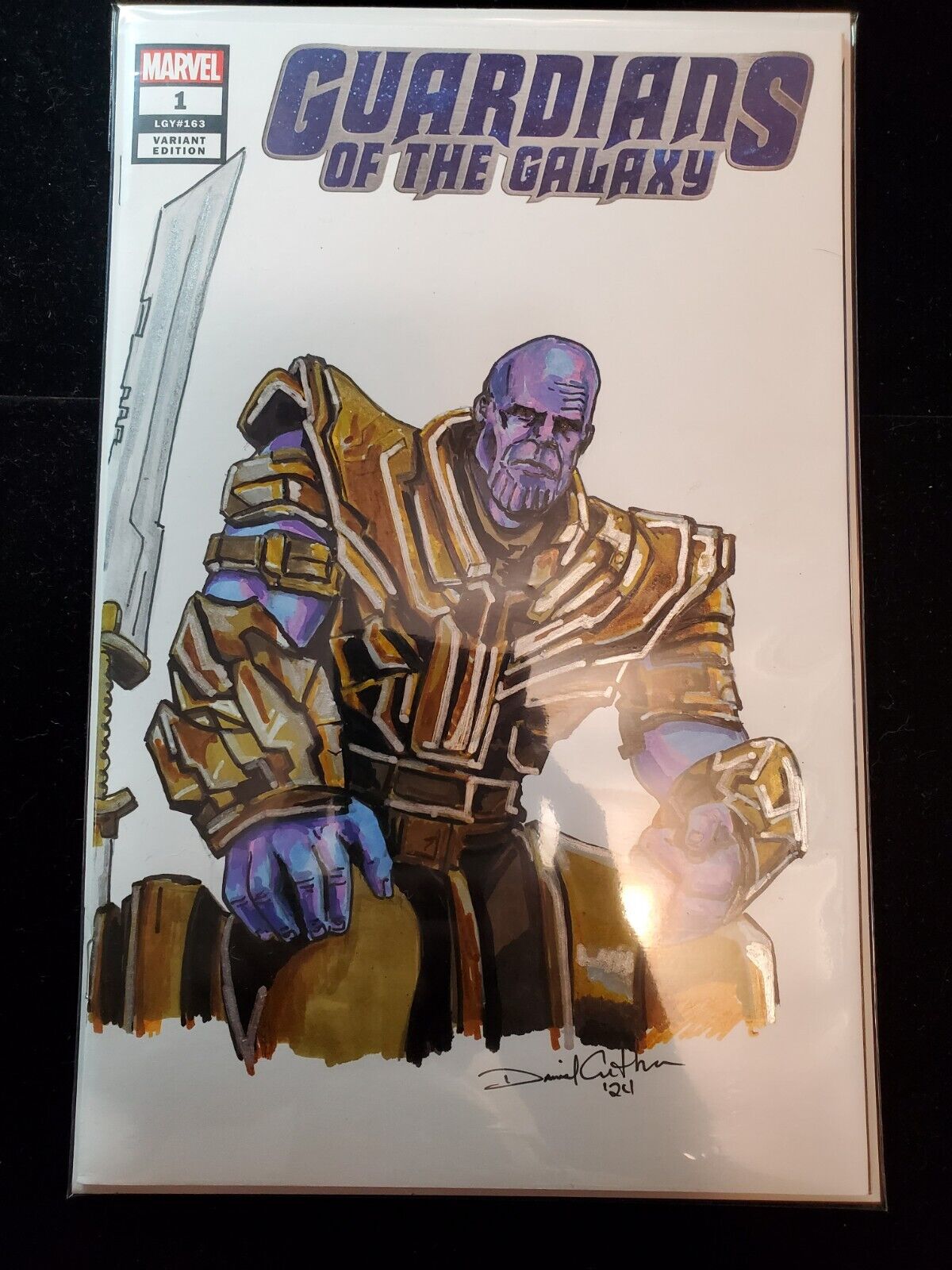 Guardians of the Galaxy 1 Blank Variant, Thanos Full Sketch 