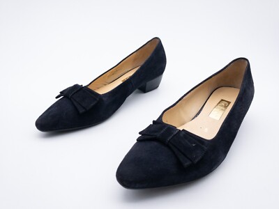 Gabor Damen Pumps Slipper Halbschuh Absatzschuh Leder blau Gr 38 EU Art 13358-30