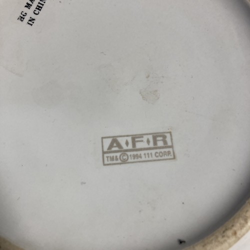 Ashtray - American Freedom Rider - Eagle - Live To Ride 4.5” White Ceramic 1994 - Picture 5 of 8