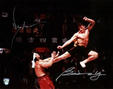 JEAN CLAUDE VAN DAMME BOLO YEUNG SIGNED 11x14 PHOTO OPX BLOODSPORT BECKETT BAS