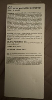 glutathione iv skin APLB Glutathione Niacinamide Body Lotion 300ml