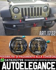 FARI TONDI ANTERIORI DRL 7" LED OFF ROAD ADATTI PER JEEP WRANGLER LOOK SPORTIVO