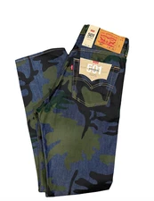 Levi's Men's 501 Original Shrink to Fit Camo Men's Jeans 005012884