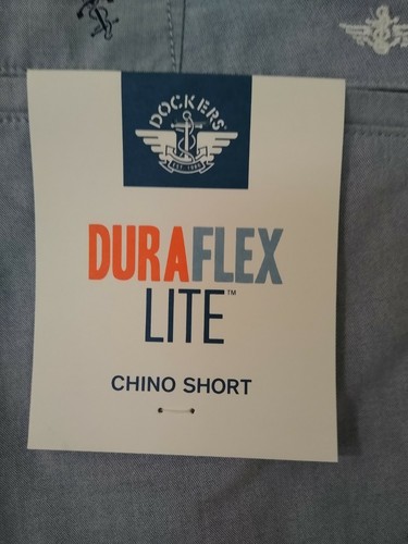 Dockers DuraFlex Lite Chino Shorts Size 42 Light Blue New $54 (T009K) - Picture 6 of 11