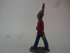 Stara cynowa figurka / Cesarstwo Niemieckie / Żołnierz z karabinem / Wariant malowania 6