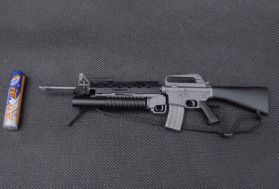 ZYTOYS 1/6 M16A1+M203 WWII Gun Rifle Weapon Model Fit 12'' Action