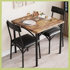Dining Set Table w/ Upholstered Bench & Chairs Dinette for Small Space  Kitchen
