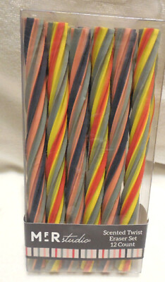 Mfr Studio Scented Twist Eraser 12 Count New Twisted New flexible