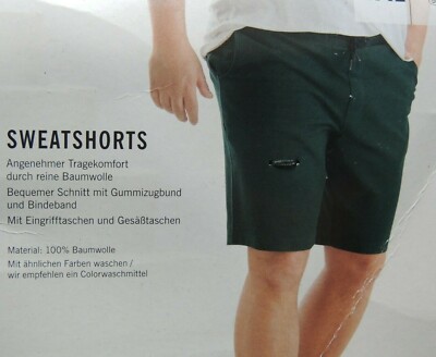 Herren Bermuda Sweat Kurze Hose Sommerhose Übergröße XL XXL 3XL 4XL 66 68 70 NEU