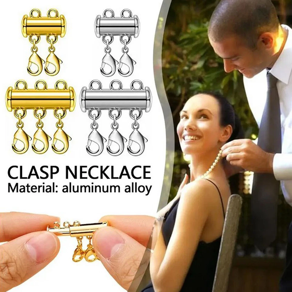 4PCS Multi Strand Necklace Detangler Untangling Layered Necklace Clasp Spacer - image 2 of 4