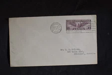 C12 5 Cent Purple Winged Globe FDC