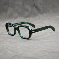 Acetate Thick Vintage Eyeglass Frames Hand Made Square Men Glasses Frames Unisex