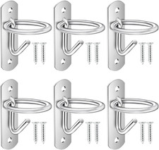6 Pack Bucket Hooks, Heavy Duty Iron Equestrian Bucket Hook Hangers, Multi-Funct