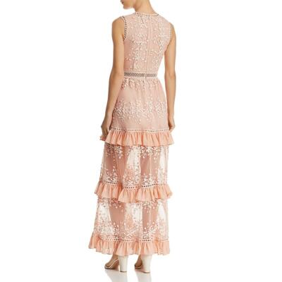 forever 21 floral lace dress Lace-Trim Satin Floral Maxi Dress