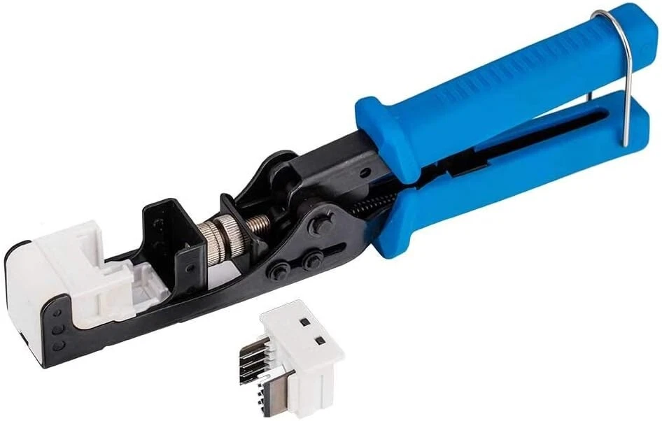 Termination Crimping 110 Punch Down Tool Cat5e/6 45 Degree RJ45 Keystone Jacks - Image 3 of 4