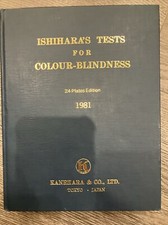 Ishihara Test Book 24 Plates Color Deficiency Blindness Testing Opthalmic