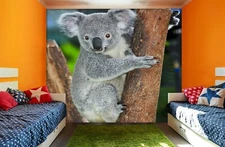 3D Cute Gray Koala O350 Animal Wallpaper Wall Murals Removable Wallpaper Fay
