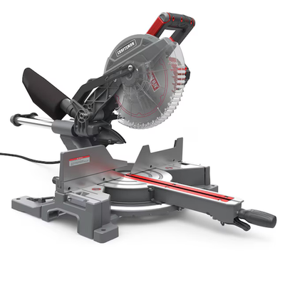 #ad CRAFTSMAN CMXEMAX69434501 10 in 15 Amp Single Bevel Sliding Corded Miter Saw $260.00
