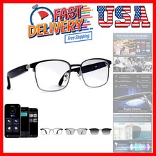 Revolutionary Smart Glasses with Photochromic Lenses  Open-Ear Audio Experience