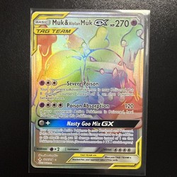 Muk & Alolan Muk GX (Secret Rare) 220/214 - Sun & Moon Unbroken Bonds