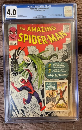 AMAZING SPIDER-MAN  #2  CGC 4.0 1963 Flat Solid Example  LOW STARTING BID