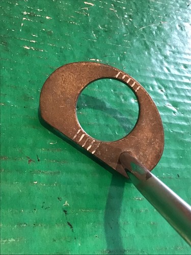 Rare Vintage Ben Hogan Macdougall P-107 Brass Putter w/ Avon Track Line Grip RH - Bild 5 von 11