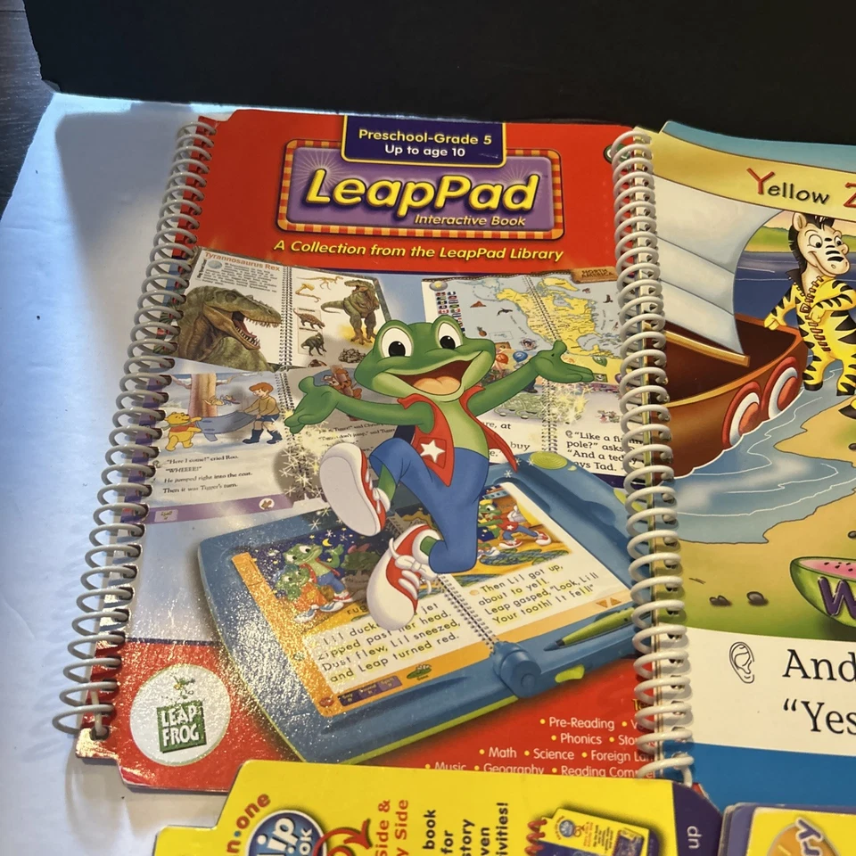 6 Leap Frog LeapPad Explorer Learning Game Cartridge & Book Lot Reading Mix - Image 2 of 4
