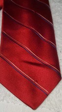 VTG 90s Monsieur Givenchy Silk Necktie Men Red Luxury USA Made