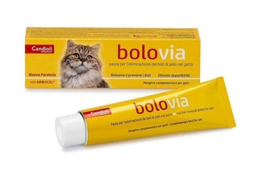 CANDIOLI Bolo via - pasta per l'eliminazione dei boli di pelo nel gatto 100 g - Immagine 3