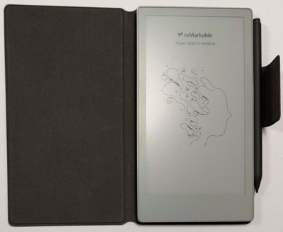 reMarkable Paper Pro Move Bundle w/ Marker Plus & Book Folio Leather Brown
