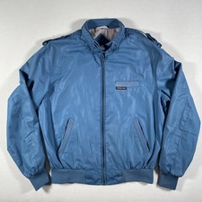 Vintage Members Only Jacket Mens 40 Blue Bomber Hong Kong Europe Craft 80s