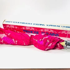 Vintage Vibrant Pink Umbrella with original box