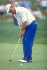American golfer Hal Sutton putts during the day two Kemper Open at- Old Photo