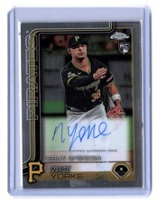 2025 Topps Chrome Update (RC) Nick Yorke Auto Rookie Debut Auto On Card