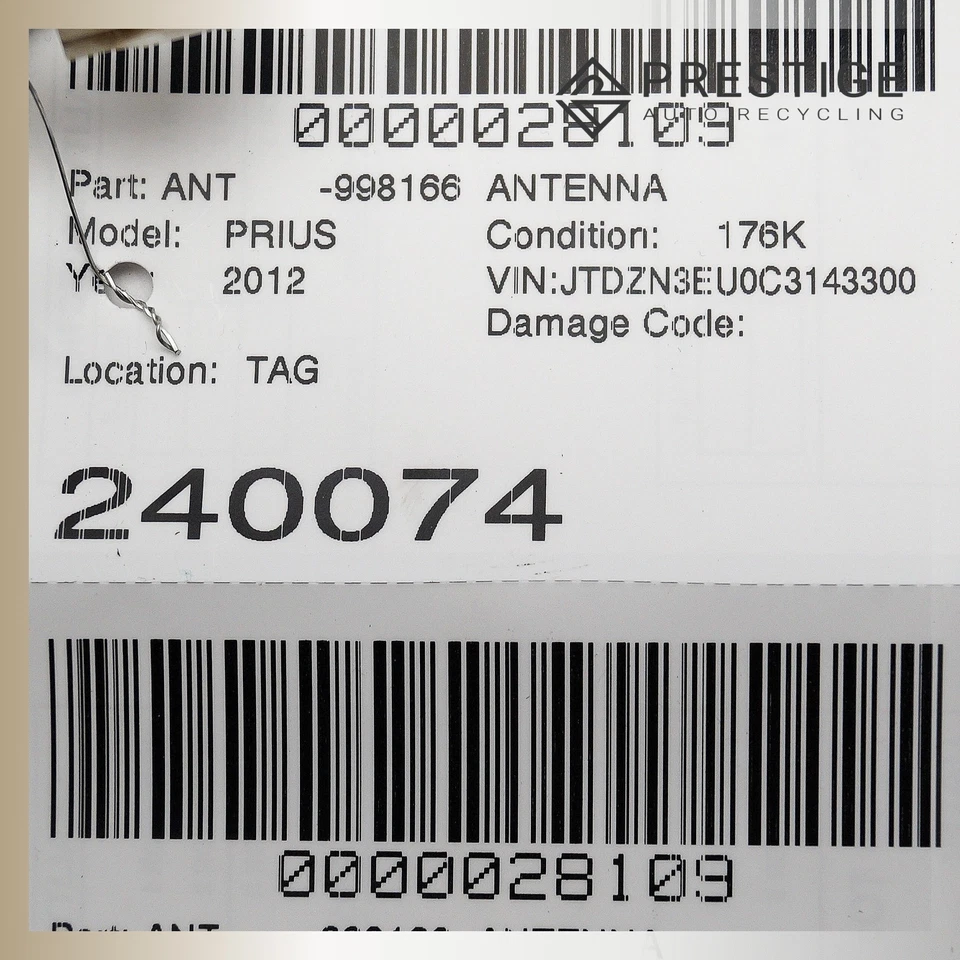 2012-2017 TOYOTA PRIUS C V 2009-2014 RAV4 Radio Antenna 86309-42080 OEM - Изображение 4 из 4