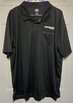 Advance Auto Parts Employee Polo Shirt Chest Pocket Black Mens 2XL NEW