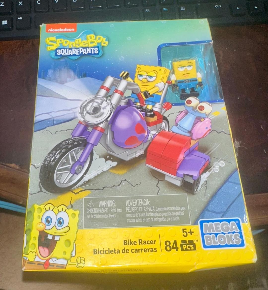 Mega Bloks SpongeBob SquarePants Bike Racer Playset